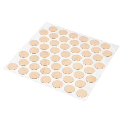 Prime-Line Round Plastic Screw Hole Cover 9/16 in. D 52 pk Pine Prime-Line Round Plastic Screw Hole Cover 9/16 in. D 52 pk Pine