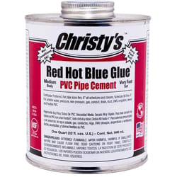 Christy's Red Hot Blue Glue Blue Cement For PVC 16 oz