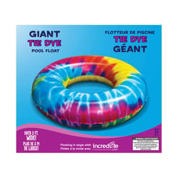 Incredible Novelties Multicolored Vinyl Giant Tie Dye Pool Float Tube