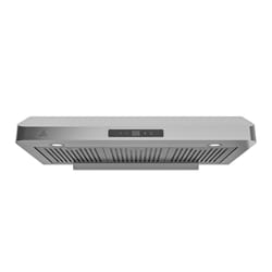 Anzzi 36 in. W Silver Convertible Range Hood