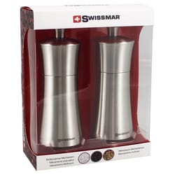 Swissmar Silver Stainless Steel Salt and Pepper Set 1 pk