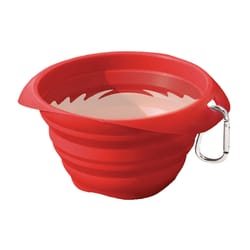 Kurgo Red Collaps PVC 24 oz Pet Bowl For All Pets