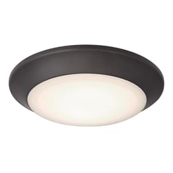 Westinghouse Color Changing Technology 1.25 in. H X 7.5 in. W X 7.5 in. L Frost Black Ceiling Fixtur