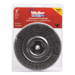 Weiler Vortec Pro 8 in. Crimped Wire Wheel Brush Carbon Steel 4000 rpm 1 pc