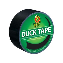 Duck 1.88 in. W X 20 yd L Black Solid Duct Tape