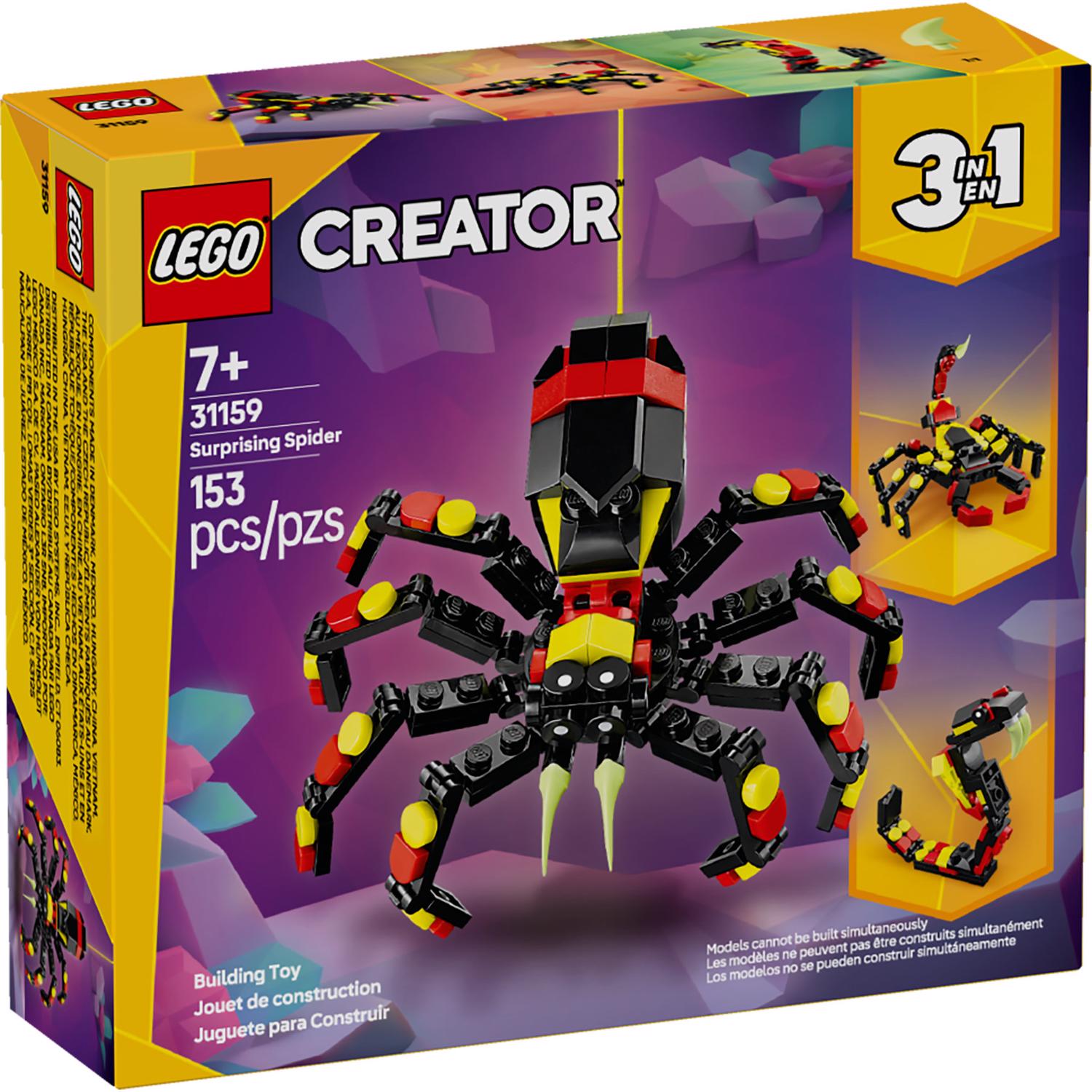 LEGO Creator Wild Animal Surprising Spider Building Toy Multi