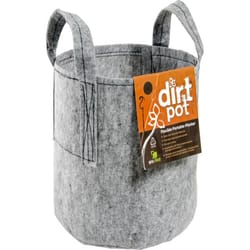 Dirt Pot 18 in. H X 27 in. W Fabric Planter Gray