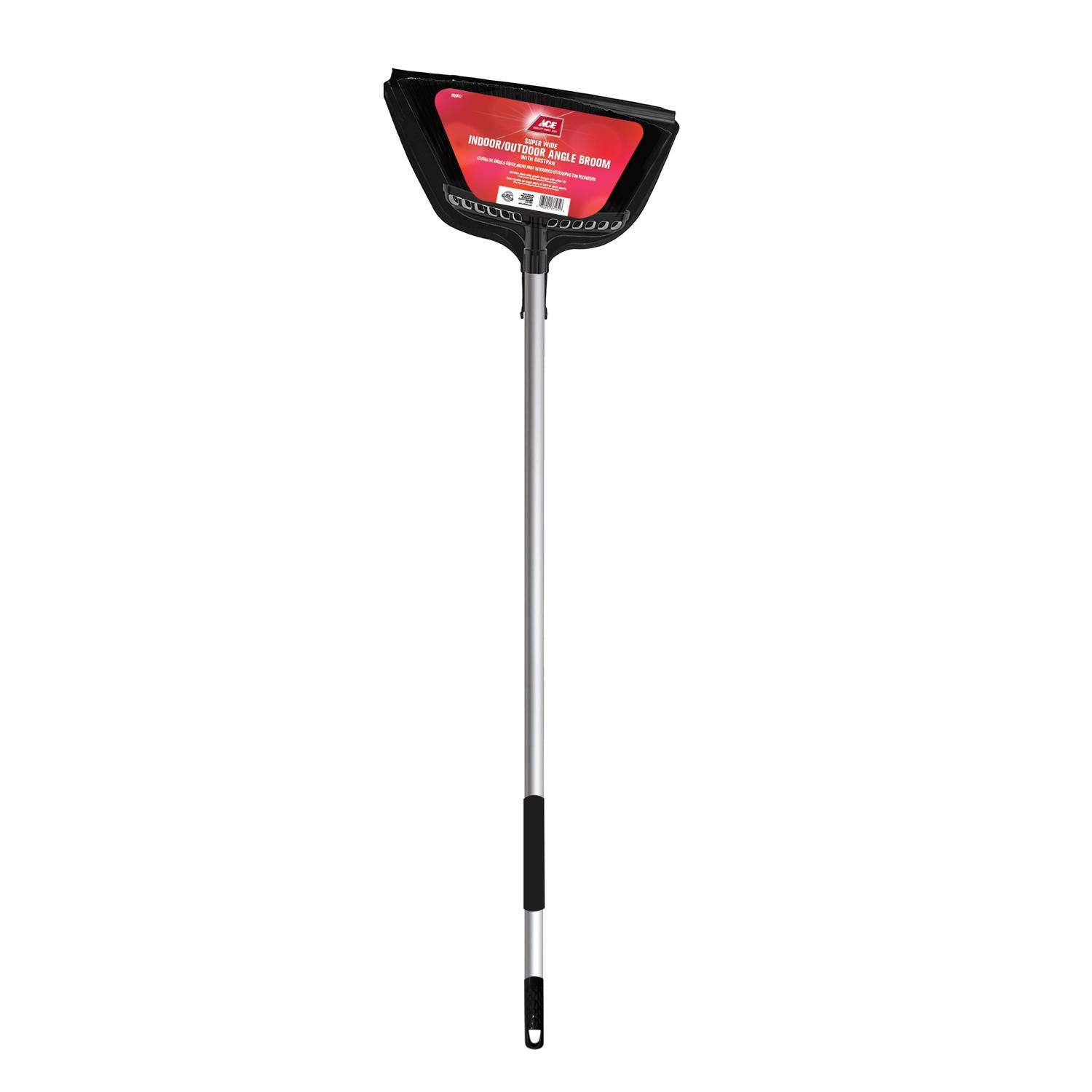 Ace 15 in. W Stiff Fiber Broom with Dustpan Ace Hardware