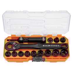Klein Tools KNECT 3/8 in. drive 6 Point Impact Socket Set 15 pc