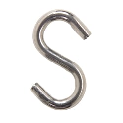 Hampton Medium Silver Stainless Steel 1.43 in. L S-Hook 40 lb 1 pk