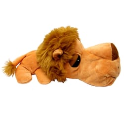 FatHedz Beige Plush Lion Dog Toy Mini 1 pk