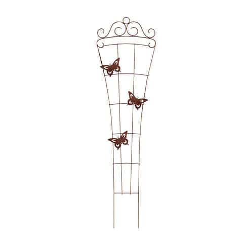 Panacea 72.5 in. H Brown Steel Trellis Panacea 72.5 in. H Brown Steel Trellis