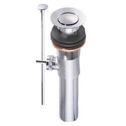 Plumb Pak 1-1/4 in. D Polished Chrome Brass Pop-Up Lavatory Drain