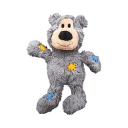 Boss Pet Kong Gray Wild Knots Bear Dog Toy S/M 1 pk