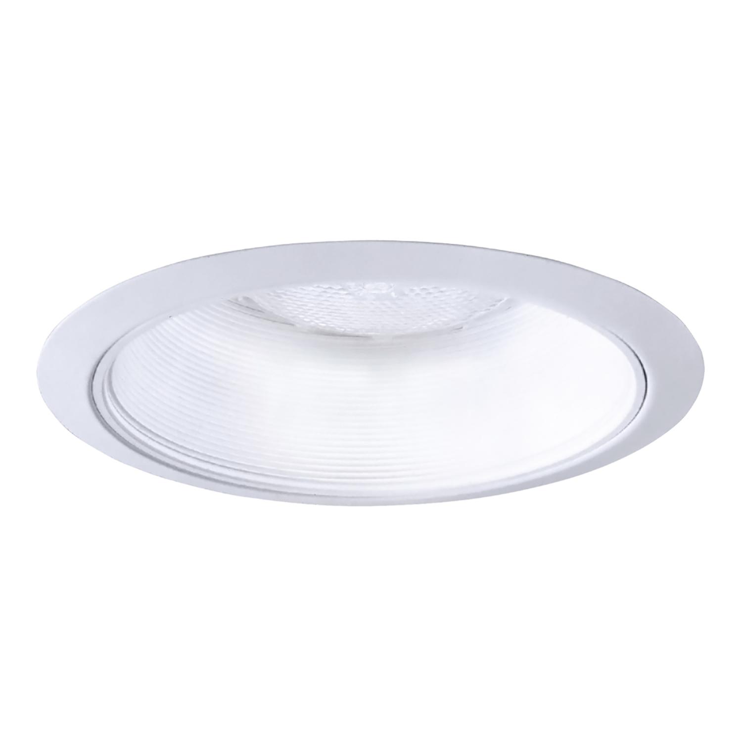 halo matte white 6 in. w plastic coilex baffle trim 310 w