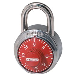 Master Lock 1504D 2 in. H X 7/8 in. W X 1-7/8 in. L Steel 3-Dial Combination Padlock