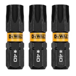 DeWalt FlexTorq Torx T40 X 1 in. L Impact Driver Bit Set Steel 3 pc