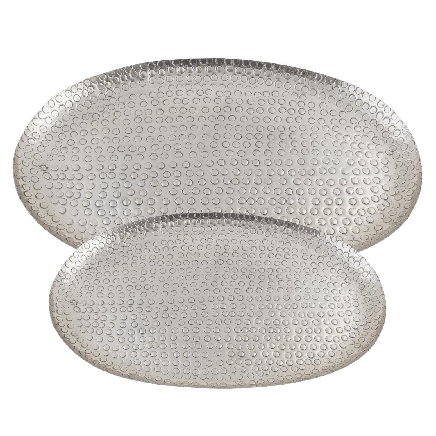 Karma Gifts Silver Aluminium Tray 2 pk Sansujyuku sansujyuku.com