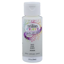 Rust-Oleum Testors Craft White Water-Based Paint Interior 10 g/L 2 oz