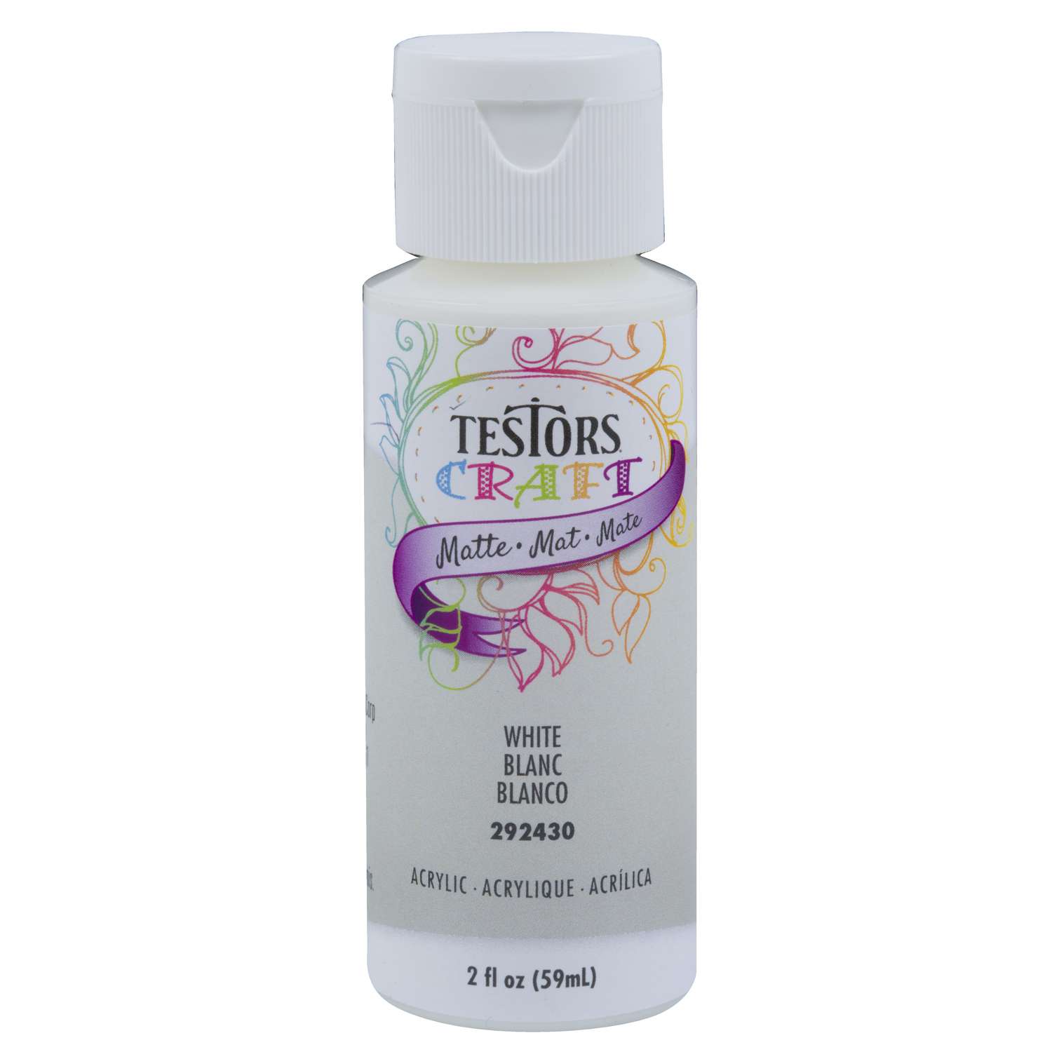 RustOleum Testors Craft White WaterBased Paint Interior 2 oz Ace