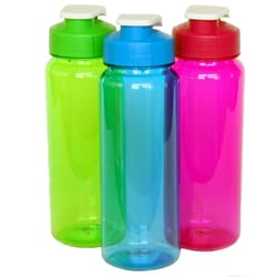 Chef Craft Assorted Plastic Water Bottle 21 oz