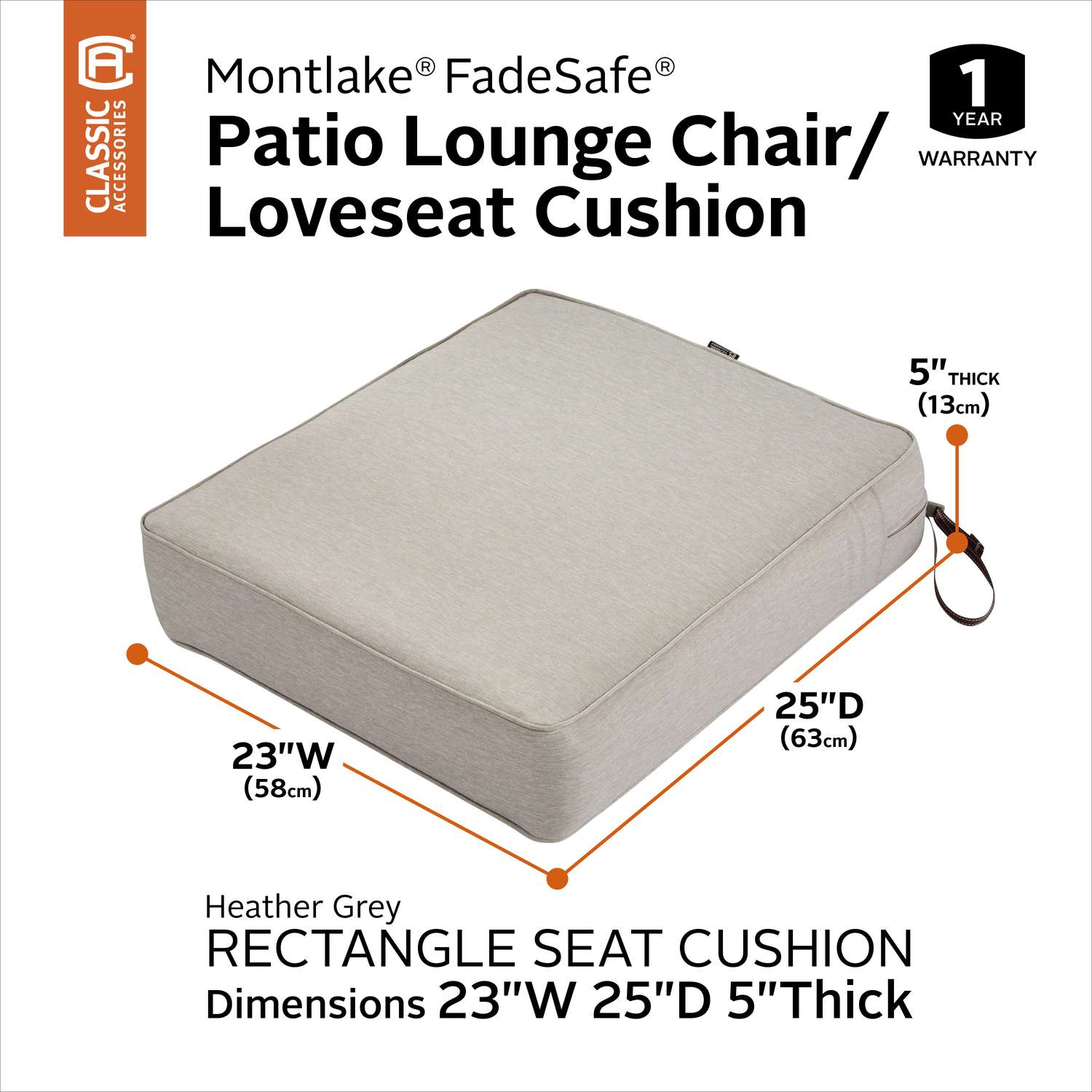 Classic accessories montlake seat clearance cushion