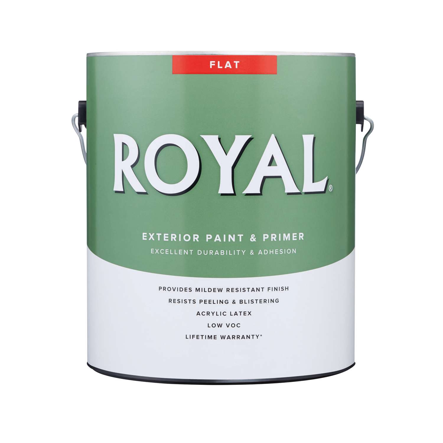 Royal Flat High Hiding White Paint  Exterior  1 gal Ace  