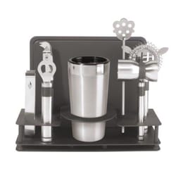 OGGI Black/Silver Stainless Steel Bar Tool Set