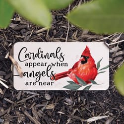P Graham Dunn Multicolored Faux Marble 4 in. H X 8 in. L X 1 in. W Cardinals Appear When Angels are