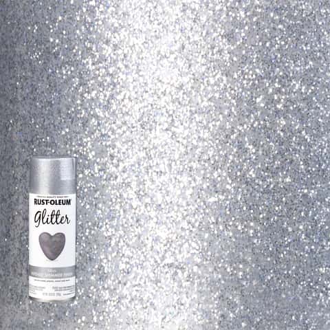 Rust-Oleum Specialty Glitter Silver Spray Paint 10.25 oz - PaintPlace New  York