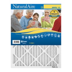 NaturalAire 16 in. W X 20 in. H X 1 in. D Synthetic 13 MERV Pleated Air Filter 1 pk