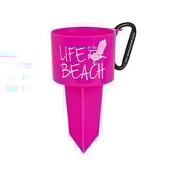 Geckobrands Pink Plastic 8 in. H X 4.5 in. W Beverage Holder Stake