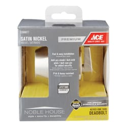 Ace Satin Nickel Metal Single Cylinder Deadbolt