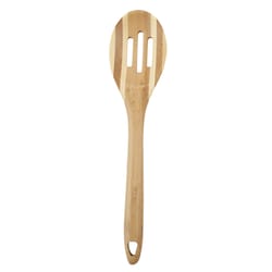 Core Kitchen 12 in. L Brown Bamboo Slotted Spoon