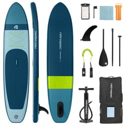 Retrospec Weekender Tour PVC Inflatable Blue Paddleboard 6 in. H X 30 in. W X 12 ft. L