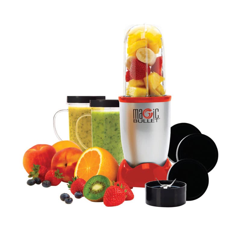 Magic Bullet As Seen on TV Red Stainless Steel Blender and Food Processor 19 oz 1 speed Sansujyuku sansujyuku.com