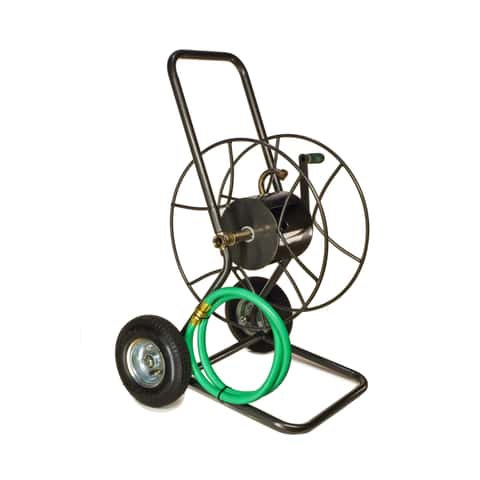 Yard Butler 175 ft. Silver Wheeled Hose Reel Cart Yard Butler 175 ft. Silver Wheeled Hose Reel Cart