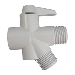 Ace White Plastic Shower Diverter