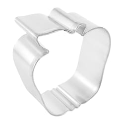 R&M International Corp 3 in. W X 3 in. L Apple Cookie Cutter Silver 1 pc