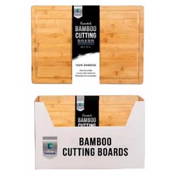 Living Concepts Essentials 20 in. L X 14 in. W X 1 in. Bamboo Cutting Board