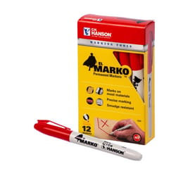 C.H. Hanson El Marko Red Medium Tip Permanent Marker 1 pk