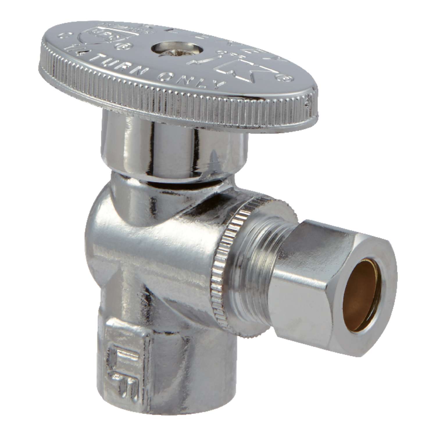 Ace 1/2 in. FIP X 3/8 in. Brass Angle Stop Valve - Ace Hardware