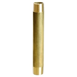 ATC 1/2 in. MPT X 1/2 in. D MPT Yellow Brass Nipple 5-1/2 in. L