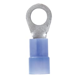 Jandorf 6 Ga. Insulated Wire Terminal Ring Blue 2 pk