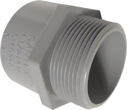 Cantex 3/4 in. D PVC Male Terminal Adapter For Rigid 1 each