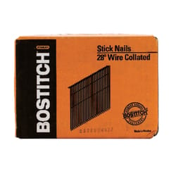 Bostitch 2 in. L X 11 Ga. Straight Strip Galvanized Framing Nails 28 deg 2000 pk