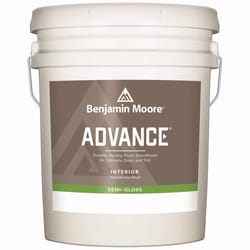 Benjamin Moore Advance Semi-Gloss White Paint Interior 5 gal