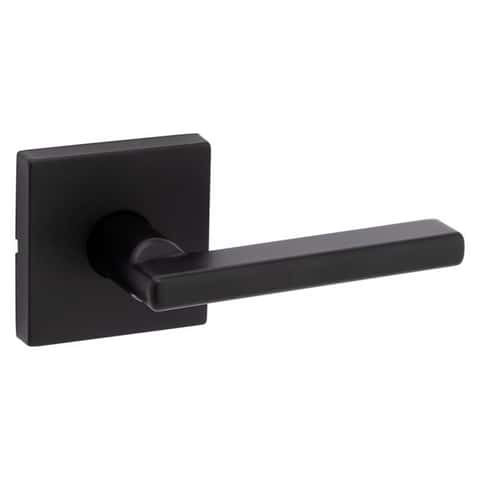 Kwikset Halifax Matte Black Passage Lever Right or Left Handed Kwikset Halifax Matte Black Passage Lever Right or Left Handed