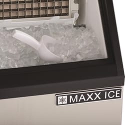 Maxx Cold 250 cu ft Black/Silver Stainless Steel Ice Maker 1150 W