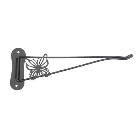 Panacea Black Metal Butterfly Plant Hook
